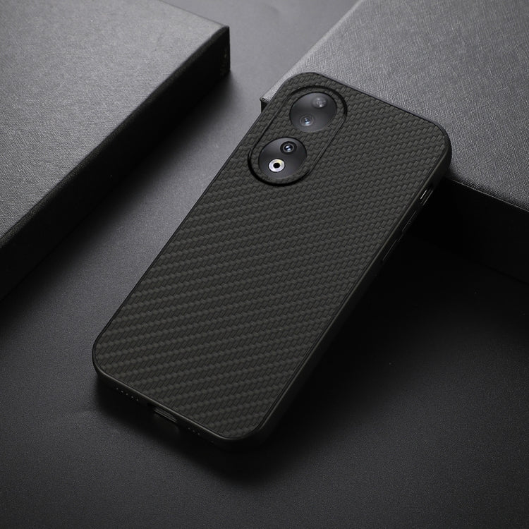 For Honor 90 Carbon Fiber Texture Shockproof Phone Case(Black)
