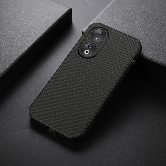 For Honor 90 Carbon Fiber Texture Shockproof Phone Case(Black)