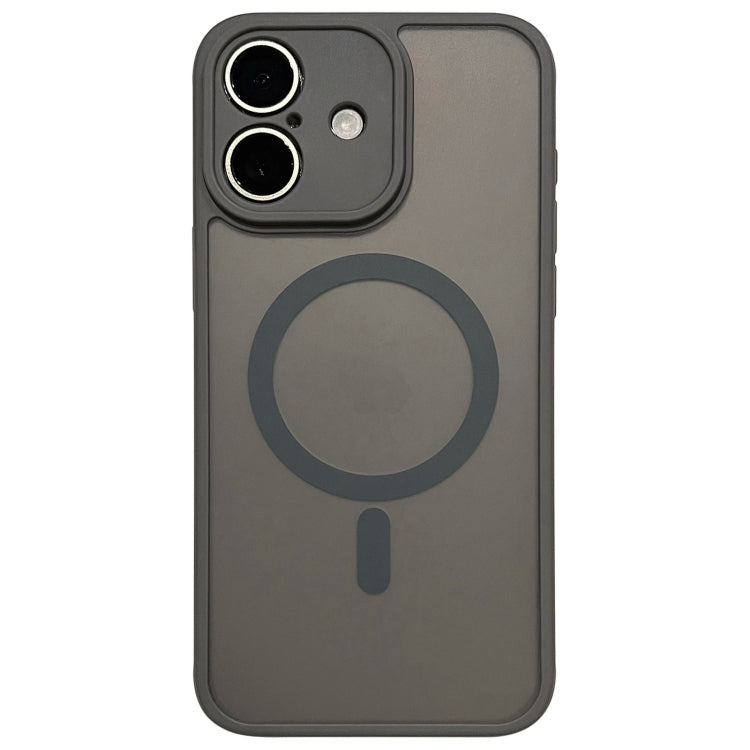 For iPhone 16 MagSafe Magnetic TPU Hybrid PC Phone Case(Titanium Gray)