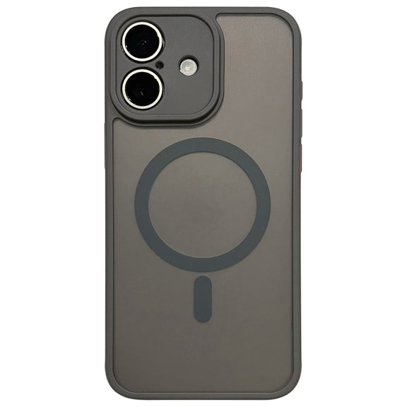 For iPhone 16 MagSafe Magnetic TPU Hybrid PC Phone Case(Titanium Gray)