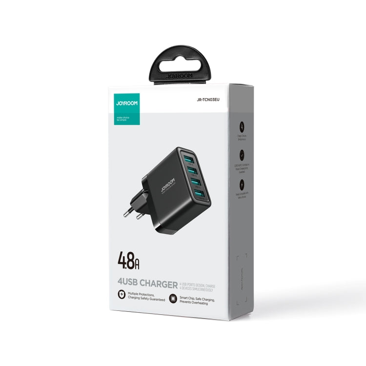 JOYROOM JR-TCN03 4.8A 24W 4 USB Ports Charger(EU Plug)
