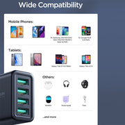 JOYROOM JR-TCN03 4.8A 24W 4 USB Ports Charger(EU Plug)