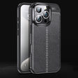 For iPhone 16 Pro Litchi Texture Shockproof TPU Phone Case(Black) - iPhone 16 Pro Cases by PMC TechLife | Online Shopping South Africa | PMC TechLife | Buy Now Pay Later Mobicred