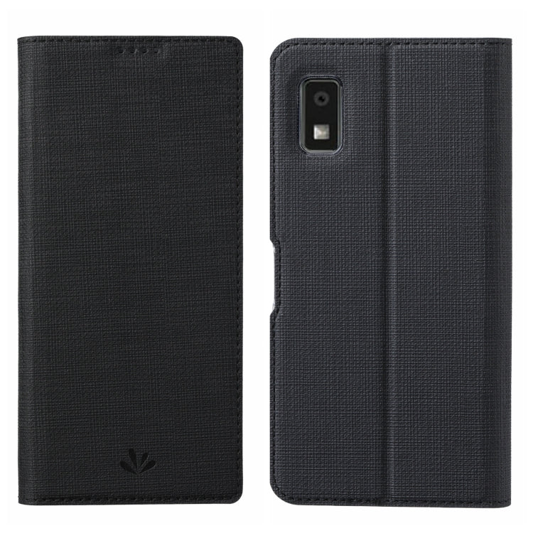 For Sharp Aquos Wish 3 ViLi DMX Series Shockproof TPU + PU Leather Magnetic Attraction Horizontal Flip Case(Black)