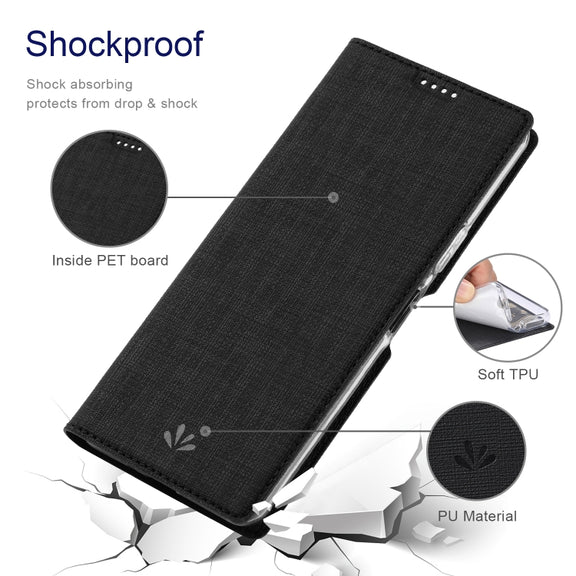 For Sharp Aquos Wish 3 ViLi DMX Series Shockproof TPU + PU Leather Magnetic Attraction Horizontal Flip Case(Black)