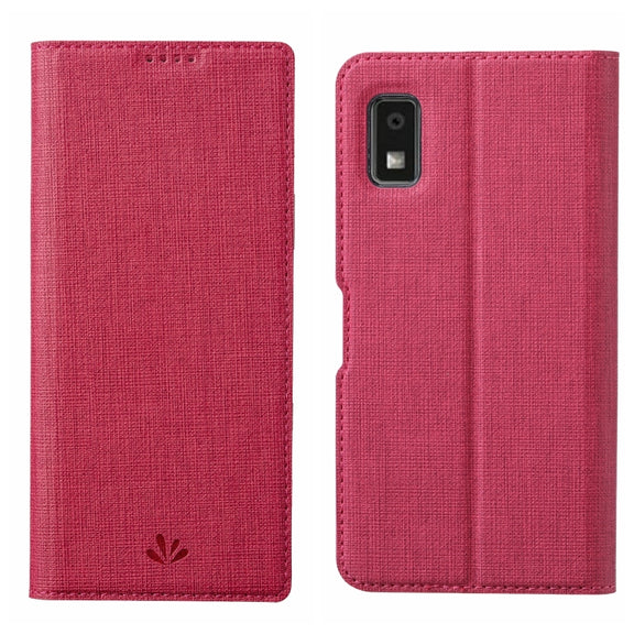 For Sharp Aquos Wish 3 ViLi DMX Series Shockproof TPU + PU Leather Magnetic Attraction Horizontal Flip Case(Rose Red)
