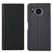 For Sharp Aquos Sense8 ViLi DMX Series Shockproof TPU + PU Leather Magnetic Attraction Horizontal Flip Case(Black)