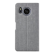 For Sharp Aquos Sense8 ViLi DMX Series Shockproof TPU + PU Leather Magnetic Attraction Horizontal Flip Case(Grey)