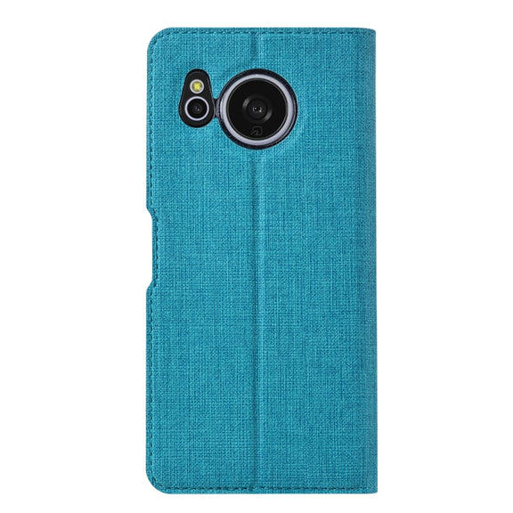For Sharp Aquos Sense8 ViLi DMX Series Shockproof TPU + PU Leather Magnetic Attraction Horizontal Flip Case(Blue)