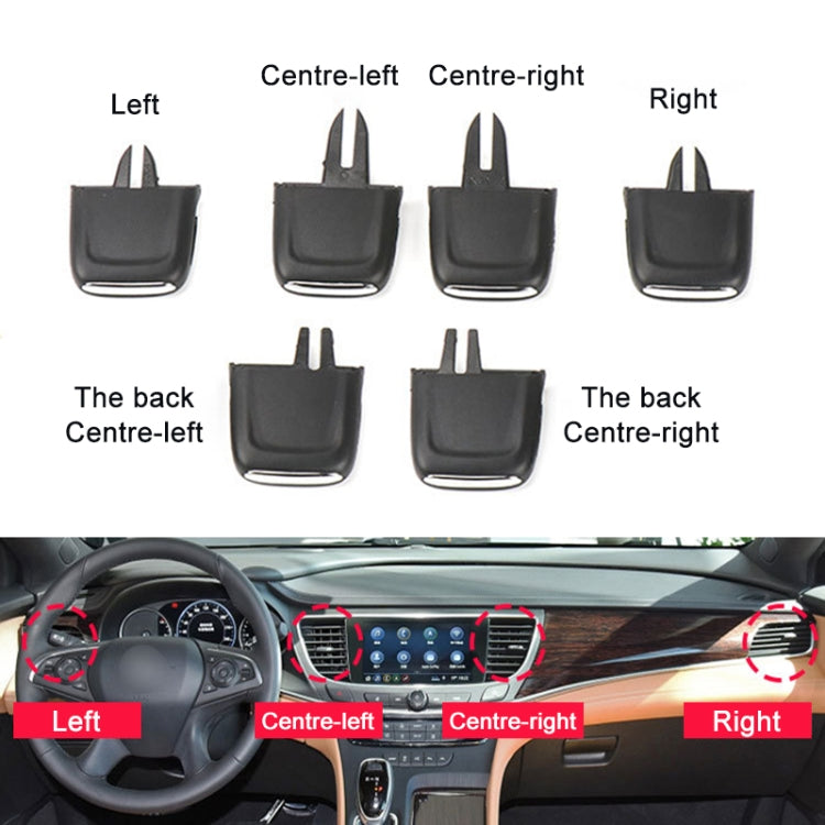 For Buick LaCrosse 2016-2021 Left-hand Drive Car Air Conditioning Air Outlet Paddle 26680098, Type:Front Row Middle Left Side