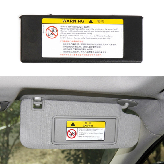 For Buick / Chevrolet Left-hand Drive Car Sun Visor Makeup Mirror 23196443(Black)
