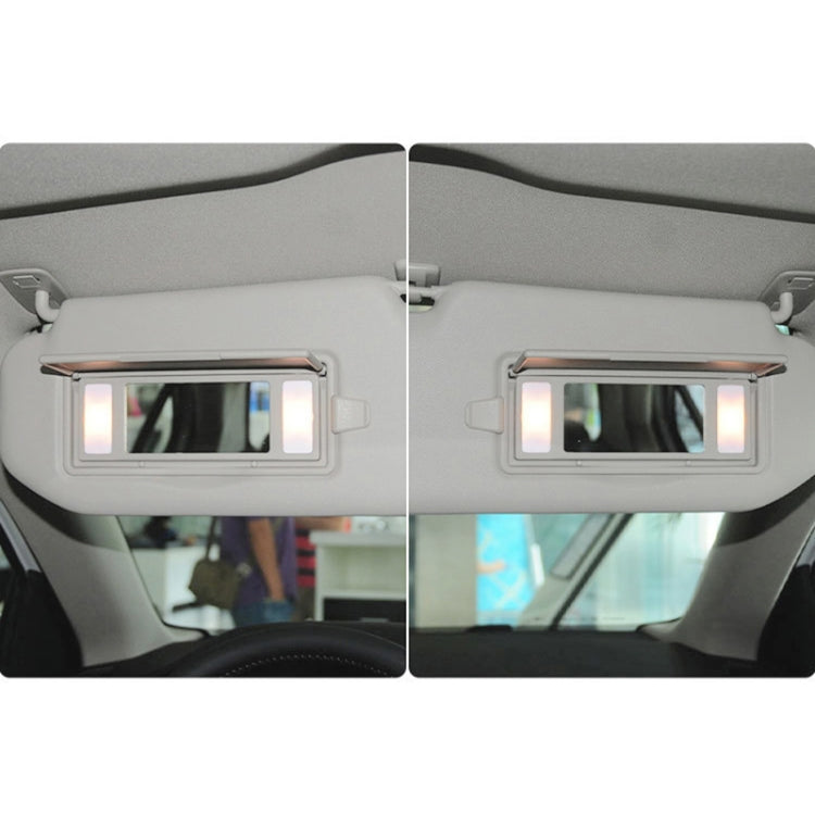 For Buick / Chevrolet Left-hand Drive Car Sun Visor Makeup Mirror 23196443(Cream)