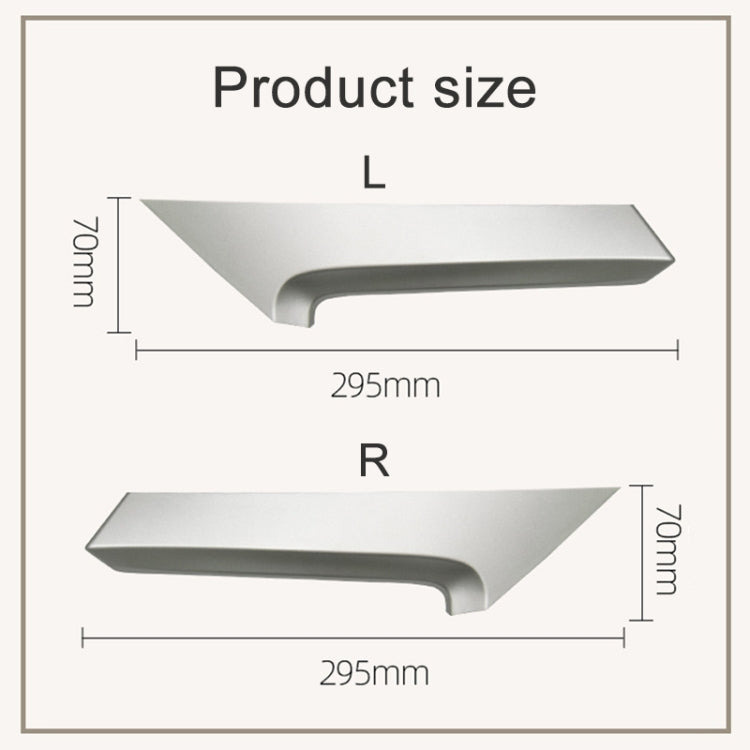 For Toyota Camry 2006-2011 Left-hand Drive Car Door Inside Handle Cover 74646-06080, Type:Right Front(Silver)