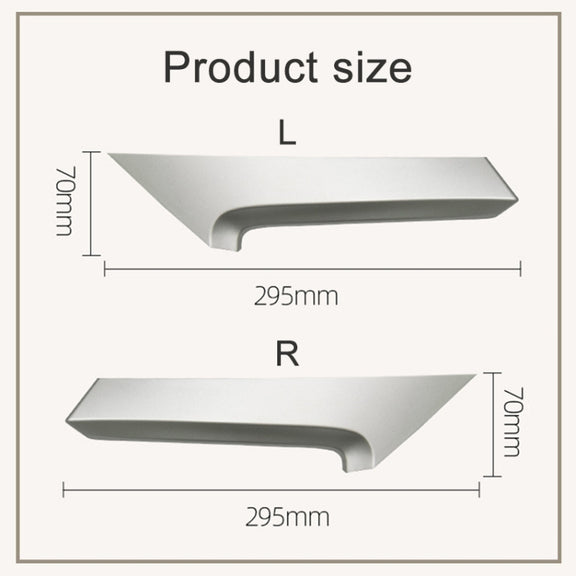 For Toyota Camry 2006-2011 Left-hand Drive Car Door Inside Handle Cover 74646-06080, Type:Right Front(Silver)