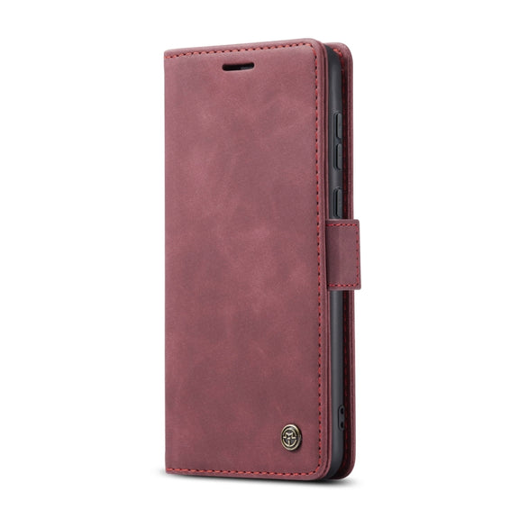 For Huawei P60 Art CaseMe 013 Multifunctional Horizontal Flip Leather Phone Case(Wine Red)