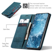 For Huawei Mate 60 CaseMe 013 Multifunctional Horizontal Flip Leather Phone Case(Blue)