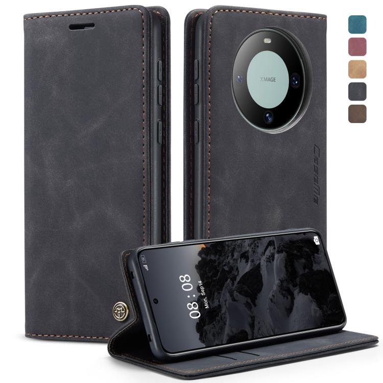 For Huawei Mate 60 CaseMe 013 Multifunctional Horizontal Flip Leather Phone Case(Black)