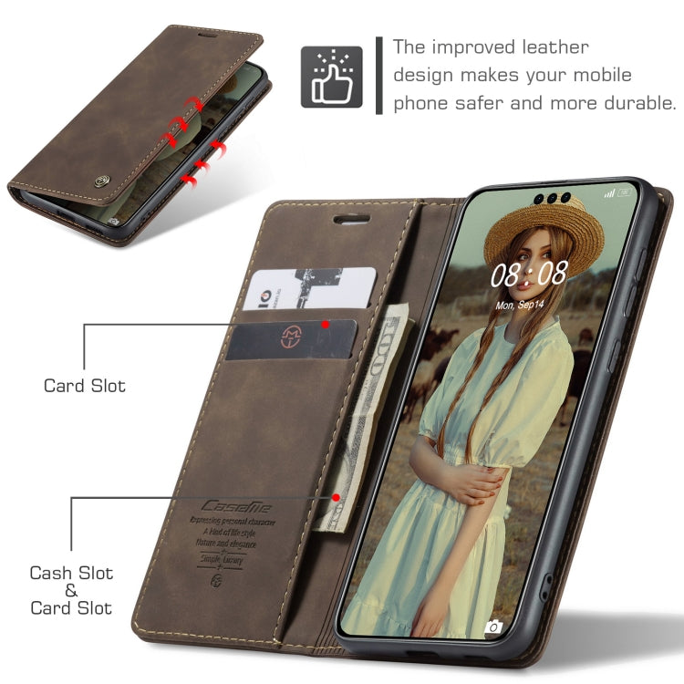 For Huawei Mate 60 Pro / 60 Pro+ CaseMe 013 Multifunctional Horizontal Flip Leather Phone Case(Coffee)