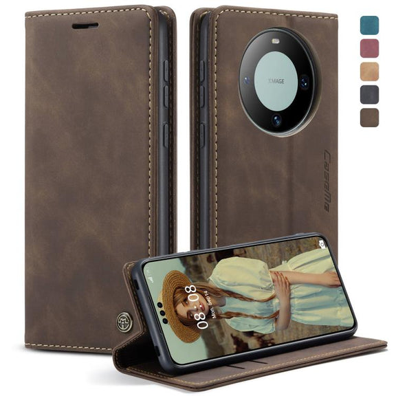 For Huawei Mate 60 Pro / 60 Pro+ CaseMe 013 Multifunctional Horizontal Flip Leather Phone Case(Coffee)