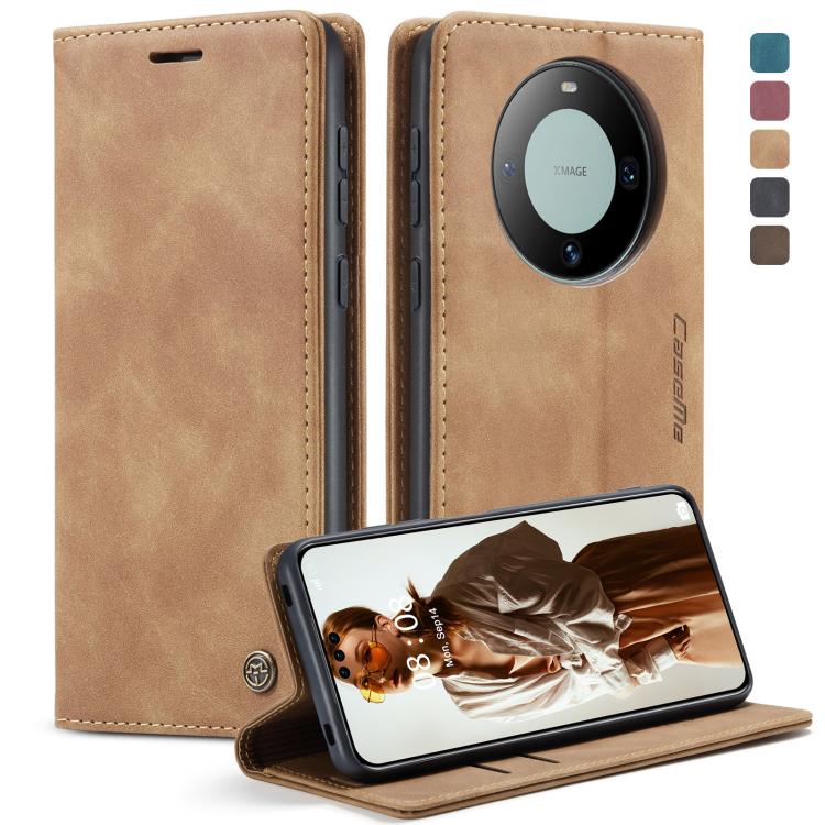 For Huawei Mate 60 Pro / 60 Pro+ CaseMe 013 Multifunctional Horizontal Flip Leather Phone Case(Brown)