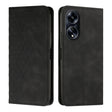 For OPPO A1 5G/A98/F23 5G Diamond Splicing Skin Feel Magnetic Leather Phone Case(Black) - OPPO Cases by PMC TechLife | Online Shopping South Africa | PMC TechLife