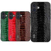 For iPhone 16 ABEEL Genuine Leather Weilai Series Phone Case(Red)