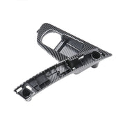 For Nissan Qashqai Left-Drive Car Door Inside Handle Base Bracket, Type:Base Left(Carbon Fiber)