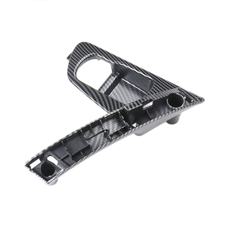 For Nissan Qashqai Left-Drive Car Door Inside Handle Base Bracket, Type:Base Left(Carbon Fiber)