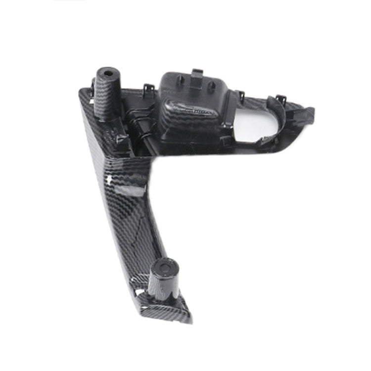 For Nissan Qashqai Left-Drive Car Door Inside Handle Base Bracket, Type:Base Left(Carbon Fiber)