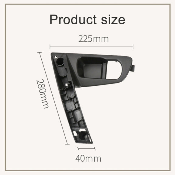 For Nissan Qashqai Left-Drive Car Door Inside Handle Base Bracket, Type:Base Right(Black)