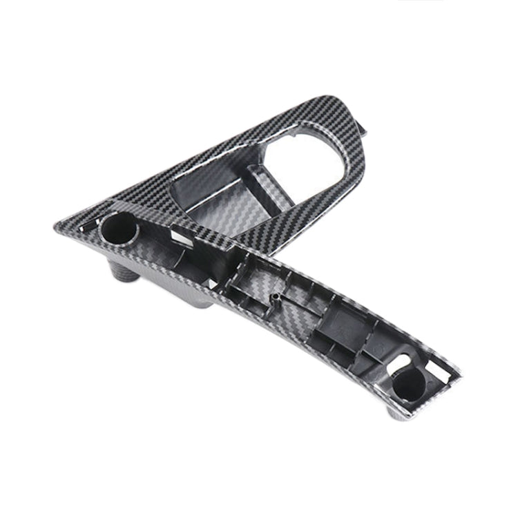 For Nissan Qashqai Left-Drive Car Door Inside Handle Base Bracket, Type:Base Right(Carbon Fiber)