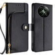 For Realme 12 5G Zipper Bag Leather Phone Case(Black) - Realme Cases by PMC TechLife | Online Shopping South Africa | PMC TechLife | Buy Now Pay Later Mobicred
