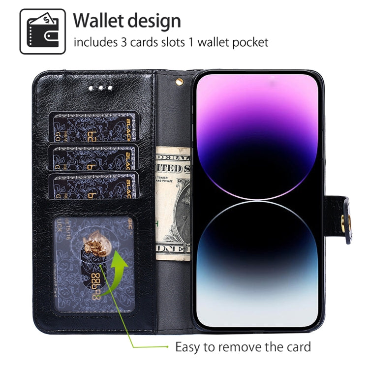 For Realme 12 5G Zipper Bag Leather Phone Case(Black)