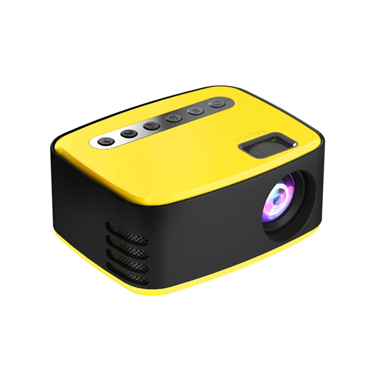 T20 320x240 400 Lumens Basic Version Portable Home Theater LED HD Digital Projector, Plug Type:EU Plug(Yellow)
