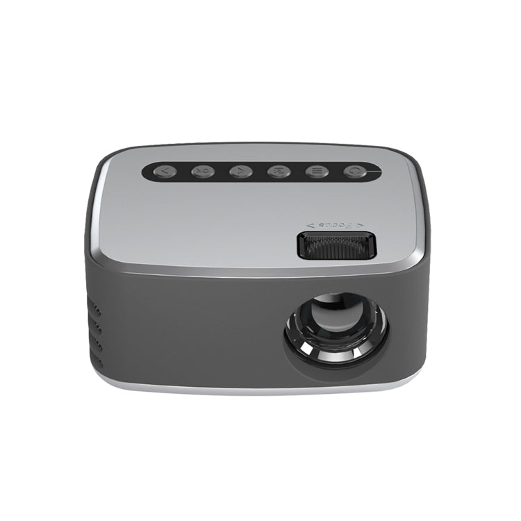 T20 320x240 400 Lumens Basic Version Portable Home Theater LED HD Digital Projector, Plug Type:EU Plug(Silver)