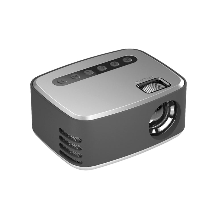 T20 320x240 400 Lumens Basic Version Portable Home Theater LED HD Digital Projector, Plug Type:EU Plug(Silver)
