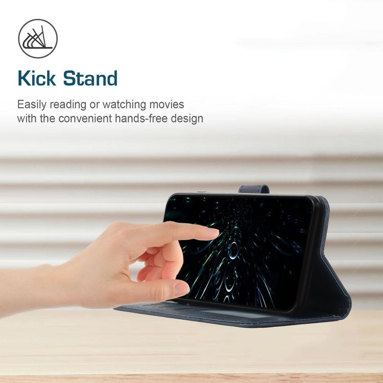 For Xiaomi Redmi K70 / K70 Pro Stitching Calf Texture Buckle Leather Phone Case(Blue)