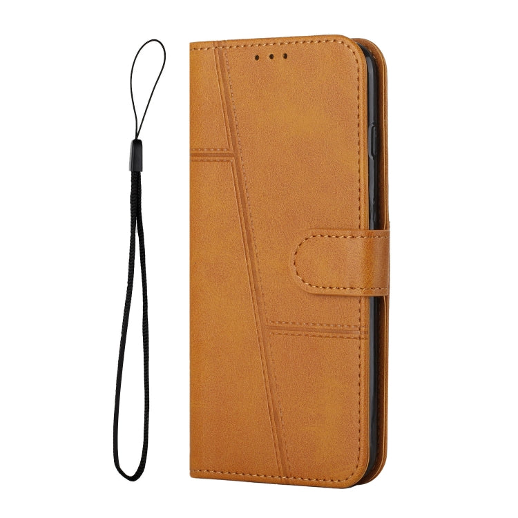 For Xiaomi Redmi K70 / K70 Pro Stitching Calf Texture Buckle Leather Phone Case(Yellow)