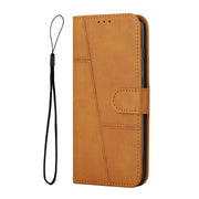 For Xiaomi Redmi K70 / K70 Pro Stitching Calf Texture Buckle Leather Phone Case(Yellow)