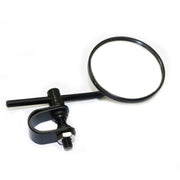 SF-127 Motorcycle Small Round Rearview Mirror Reversing Mirror(Silver Plating)