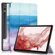 For Samsung Galaxy Tab S9+ Custer Painted 3-Fold Holder Smart Leather Tablet Case(Dream Deer) - free shipping - PMC Jewellery - Order now!