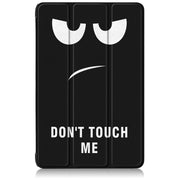 For Samsung Galaxy Tab S9+ Custer Painted 3-Fold Holder Smart Leather Tablet Case(Big Eye Me)