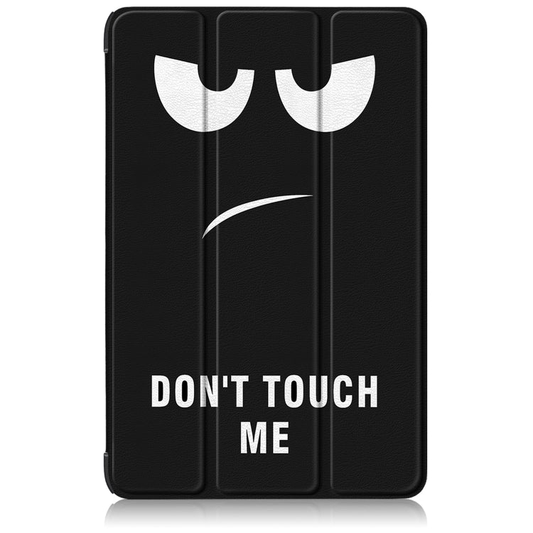 For Samsung Galaxy Tab S9+ Custer Painted 3-Fold Holder Smart Leather Tablet Case(Big Eye Me)