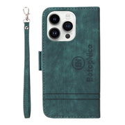 For iPhone 15 Pro Max BETOPNICE Dual-side Buckle Leather Phone Case(Green)