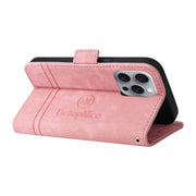 For iPhone 16 Pro Max BETOPNICE Dual-side Buckle Leather Phone Case(Pink)