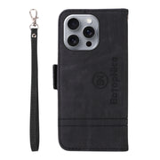 For iPhone 16 Pro Max BETOPNICE Dual-side Buckle Leather Phone Case(Black)