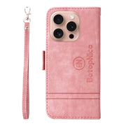 For iPhone 16 Pro BETOPNICE Dual-side Buckle Leather Phone Case(Pink)