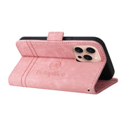 For iPhone 16 Pro BETOPNICE Dual-side Buckle Leather Phone Case(Pink)