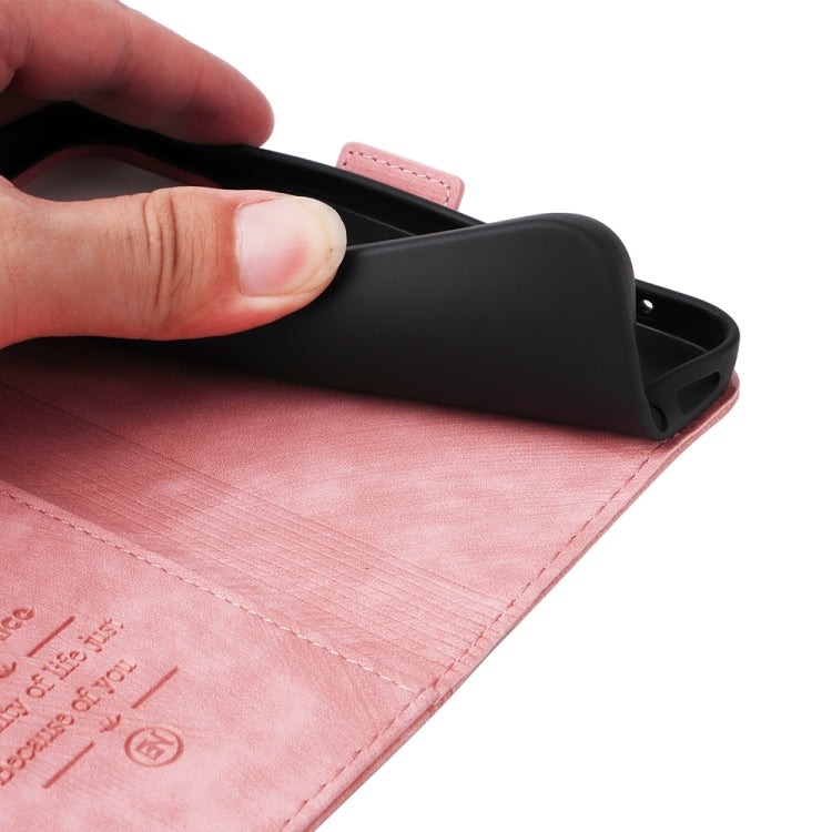 For iPhone 16 Plus BETOPNICE Dual-side Buckle Leather Phone Case(Pink)