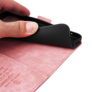 For iPhone 16 Plus BETOPNICE Dual-side Buckle Leather Phone Case(Pink)